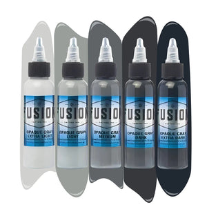 Fusion Opaque Grey Set - New Orleans Tattoo Supplies