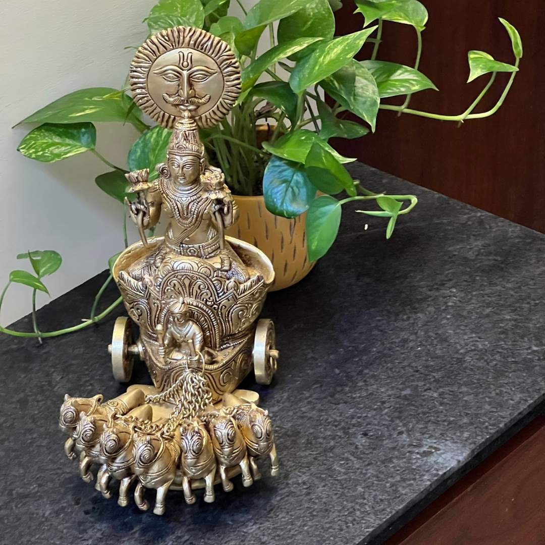 ARTISTIC KAMDHENU BRASS STATUE-10 - Buy exclusive brass statues,  collectibles and decor