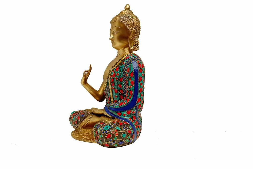 Fiber Handmade Dhanwanti Blessing Buddha Statue for Home , Office