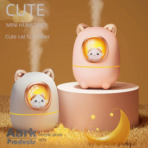 Cartoon Kitty Air Humidifier Diffuser Bedroom Cute Night Light USB - The Poppy Gardens