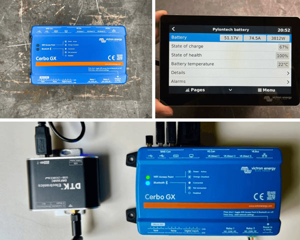 Victron-Pylontech battery integration as seen on Cerbo GX display