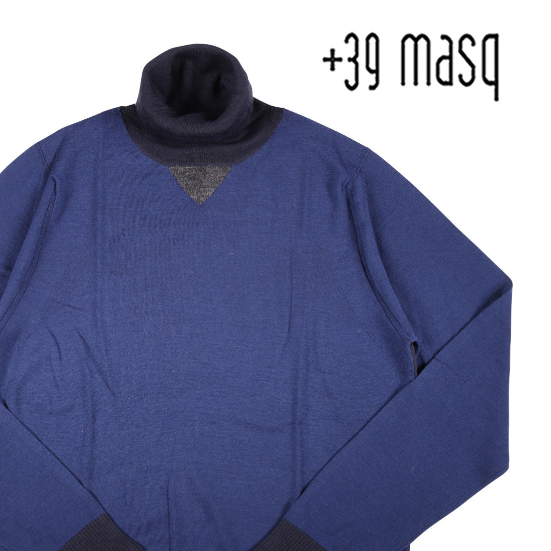 39 masq（マスク） タートルネックセーター ブラウン L 【W28930】-anpe.bj