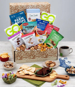 Gluten Free Snack Basket - ROSE GARDEN - Gift Basket Gluten Free