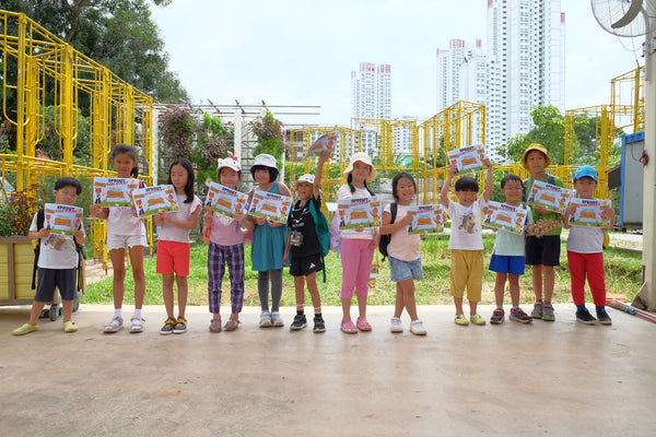 A happy bunch of kids at the end of our Kids Adventure Camp!