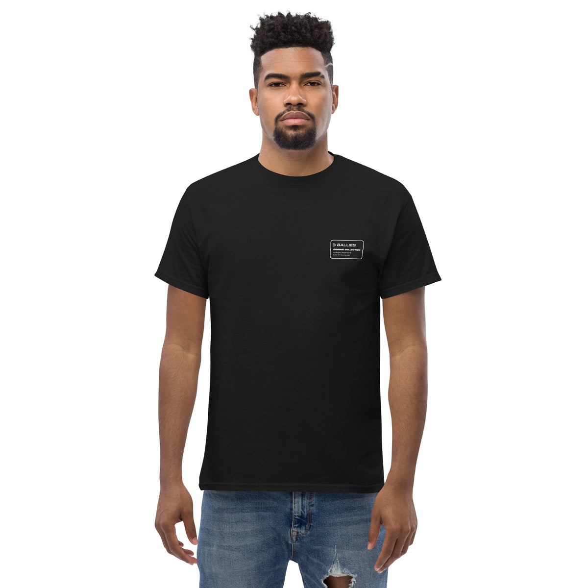 Ballies Emblem Back Print - Black T-shirt | shop.ballies