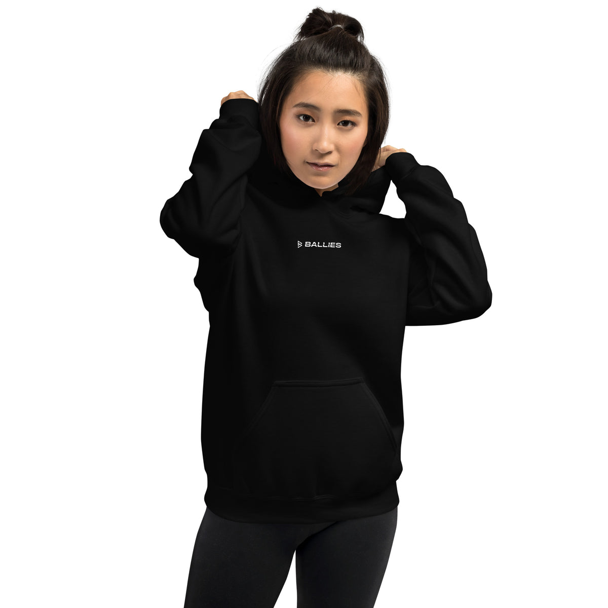 Dribbling Ballie Back Print - Black Hoodie | shop.ballies