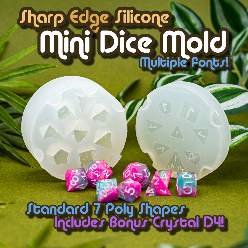 Dice Molds 10 Styles Polyhedral Game Dice Molds Set Silicone Dice Mold 8  Shapes