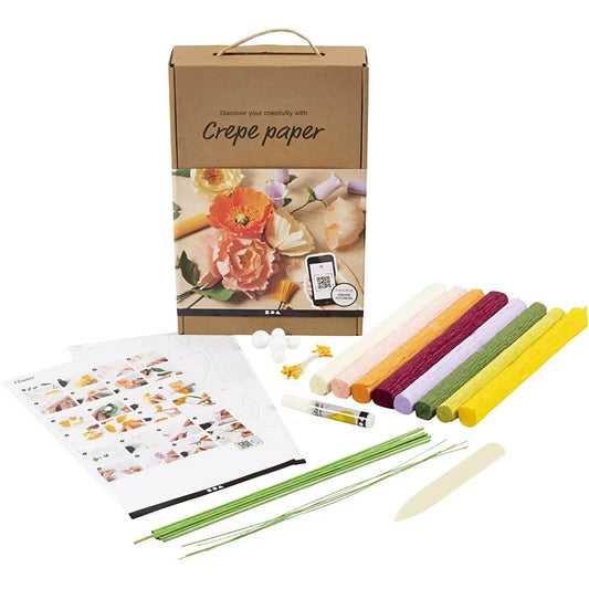 NEW - Crepe Cherry Flowers Craft Kit, Paper Flower Making