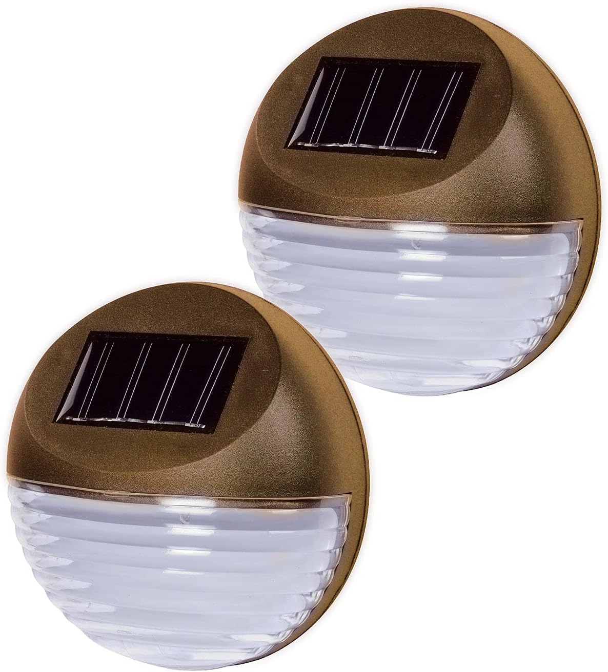 Compact outdoor solar lights for deck and step lighting