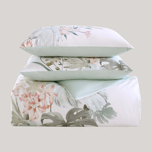 Bebejan Mint Tropical 100% Cotton Designer Print 5-Piece Comforter Set –  