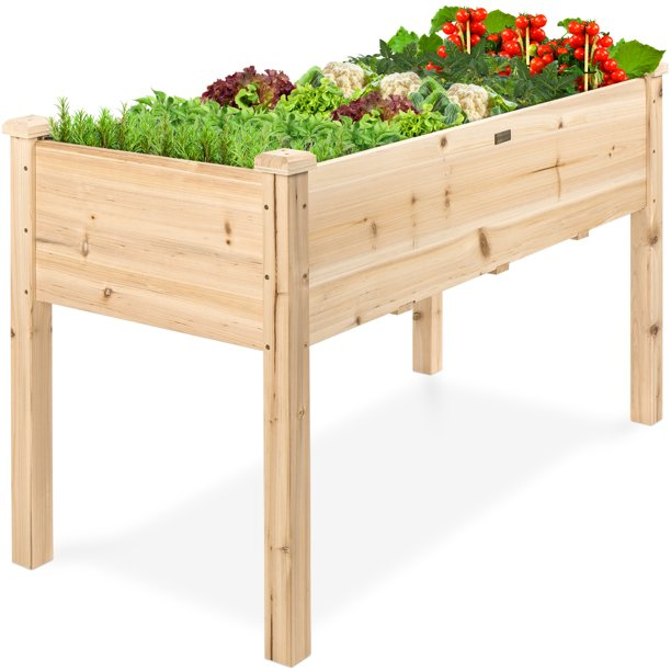 Wooden Raised Garden Bed Elevated Planter Box With Legs – Prime Grower