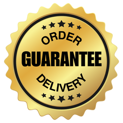 Pixilated Order Delivery Guarantee Badge