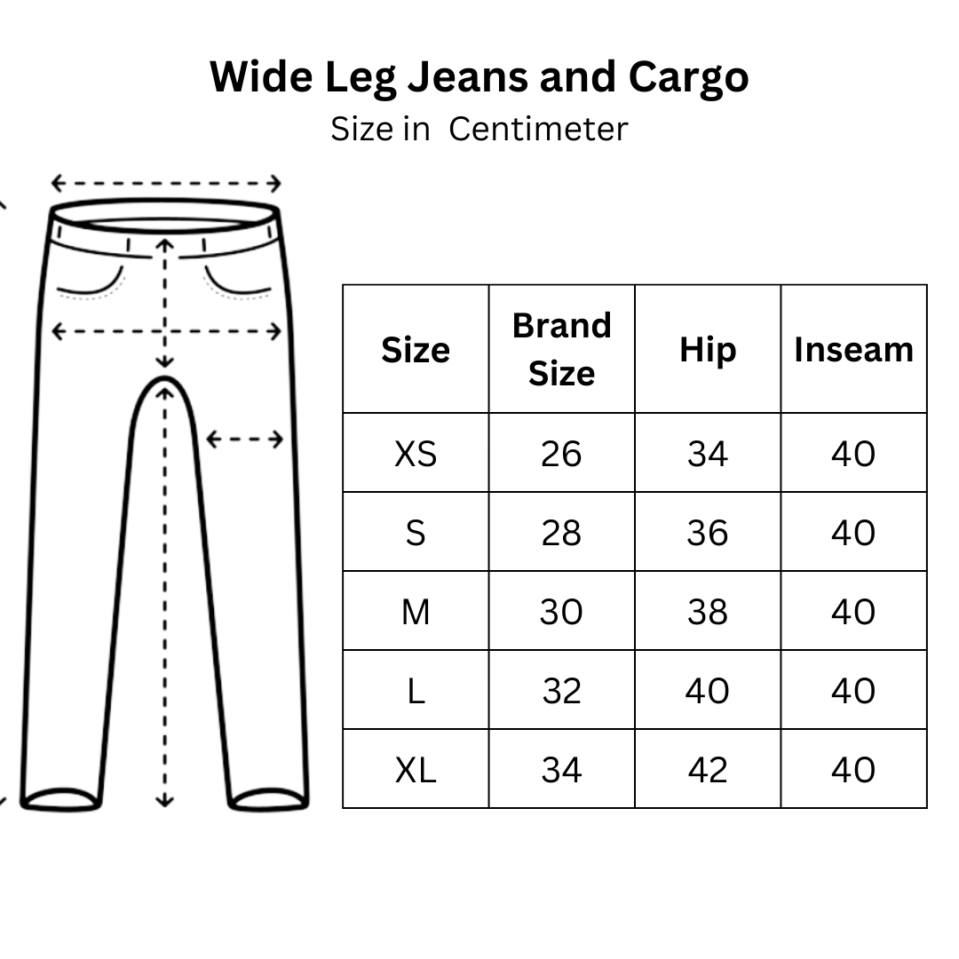 Jeans Size chart