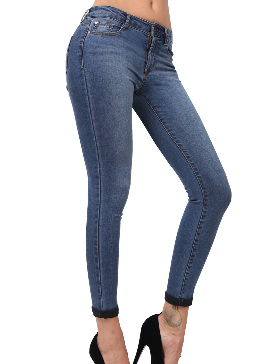 Butt lifting jeans with Girdle Lining