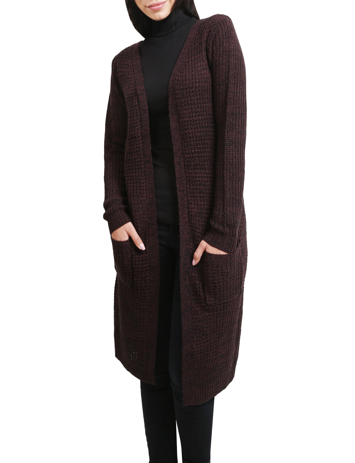 long knee length cardigan sweater