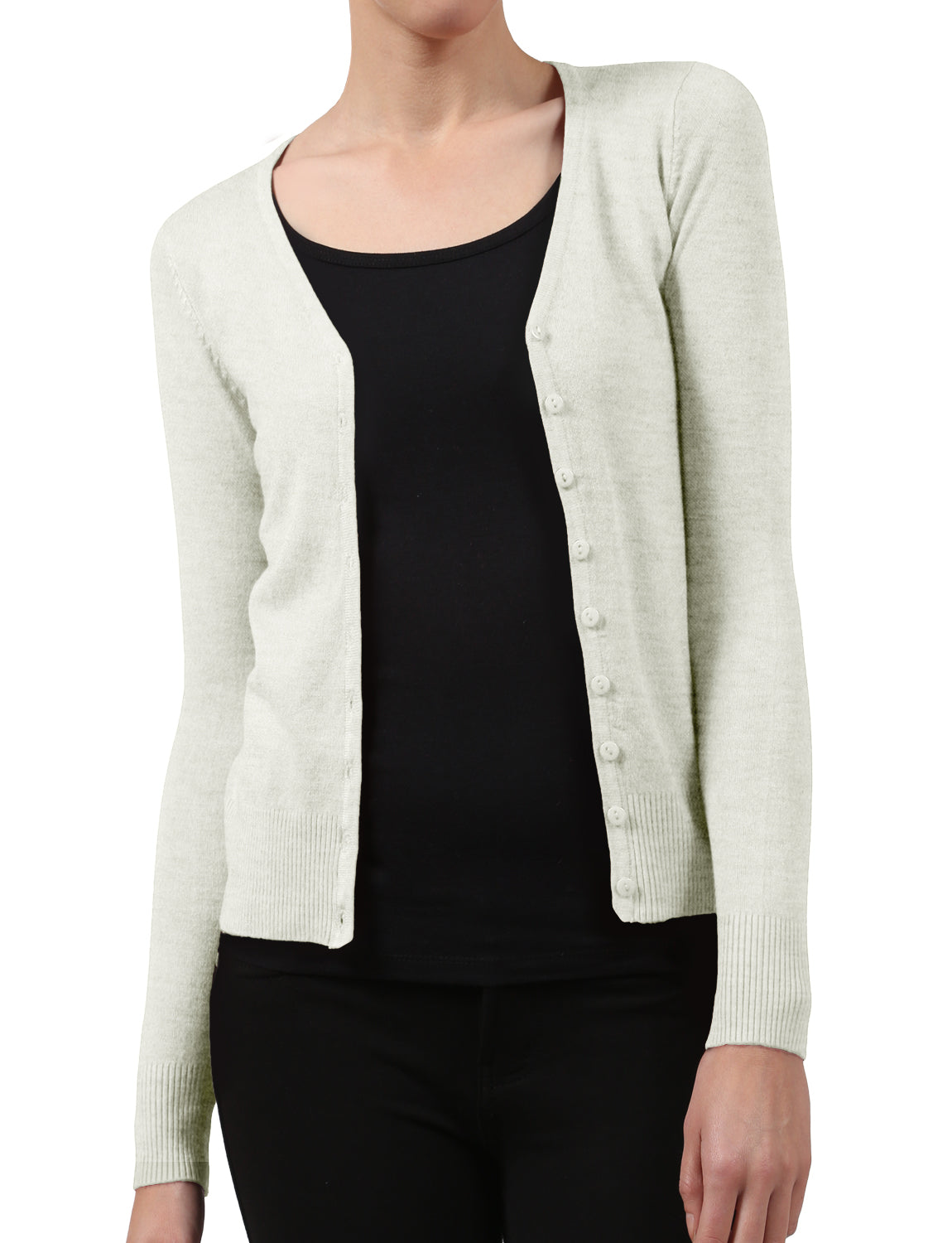 v neck cardigan sweater