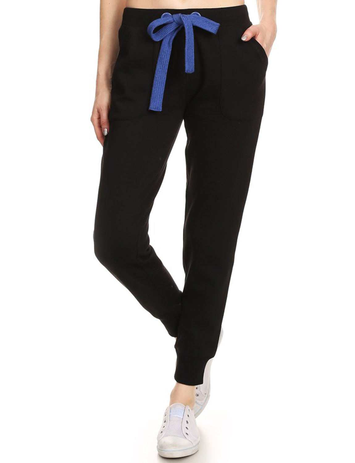 CASUAL WIDE-STRING TRAINING FLEECE JOGGING PANTS - NE PEOPLE