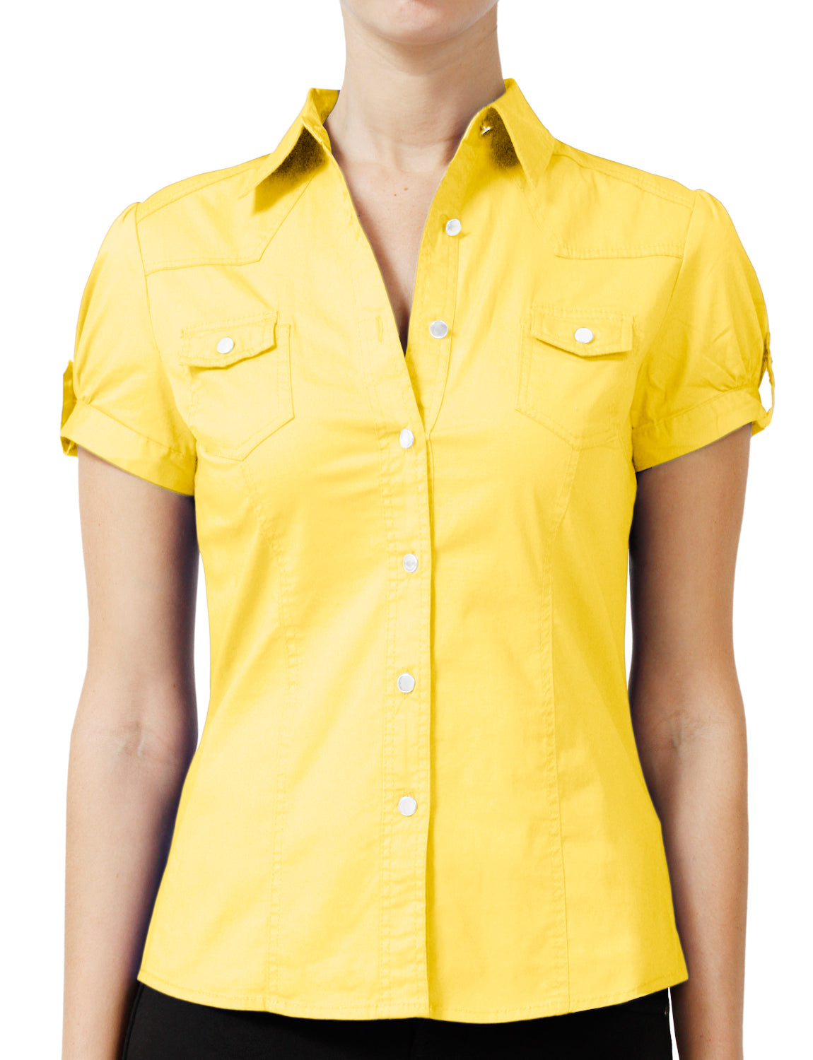 women's short sleeve western shirt
