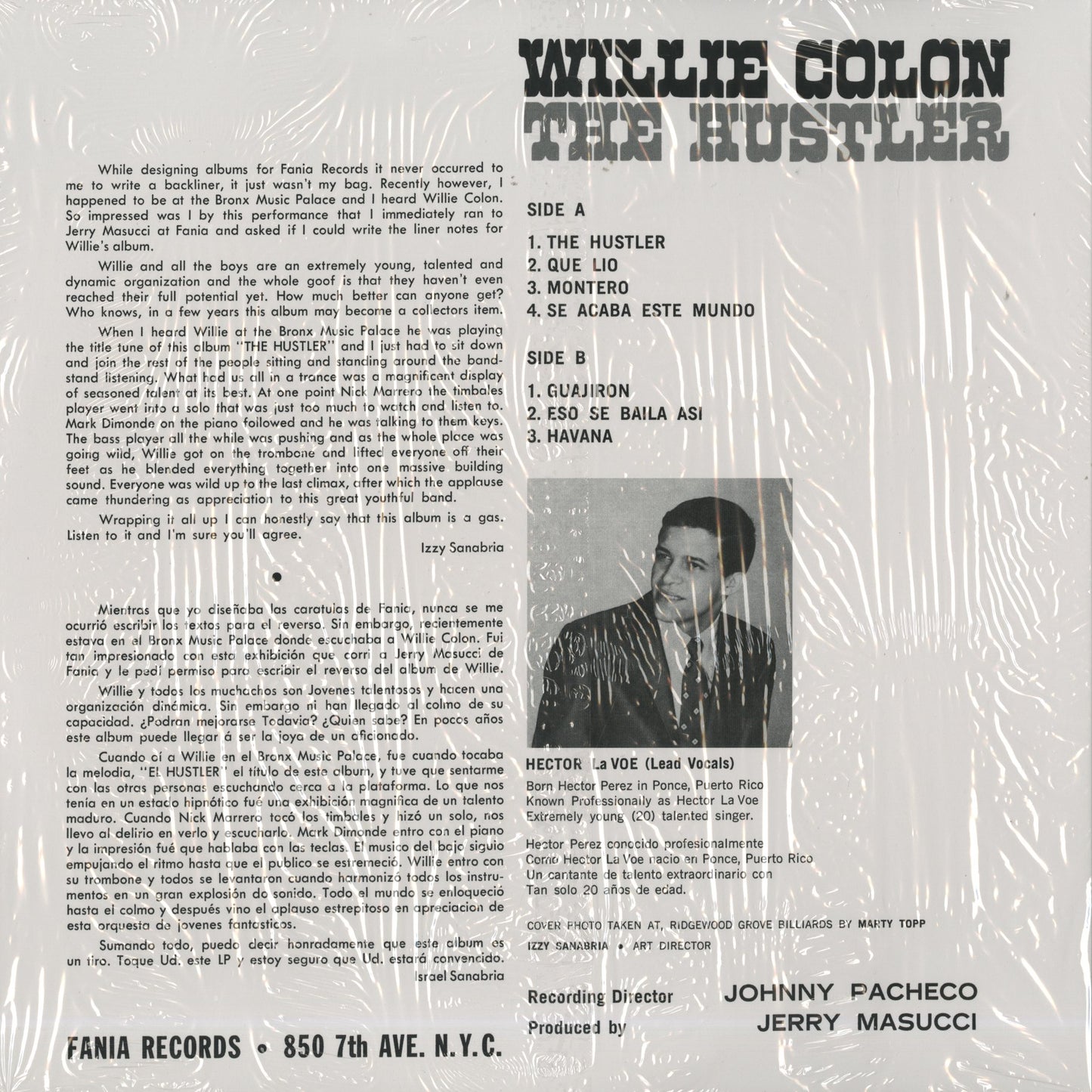 Willie Colon / ウィリー・コローン / The Hustler – VOXMUSIC WEBSHOP