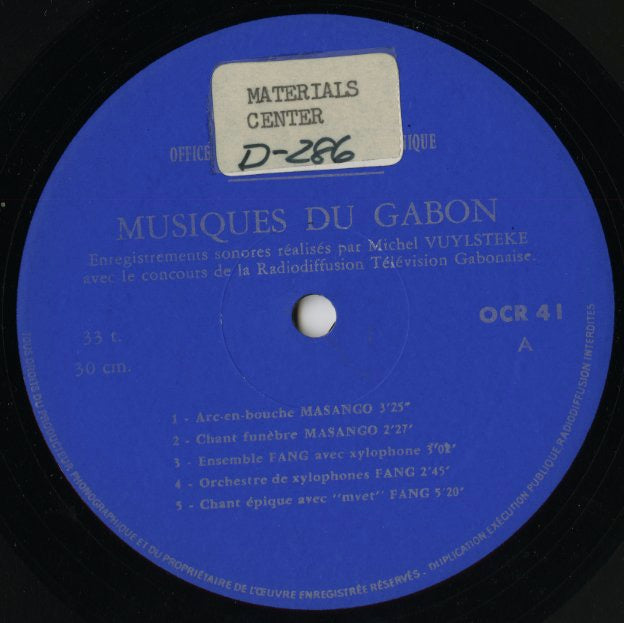  Musiques Du Gabon (OCR 41)