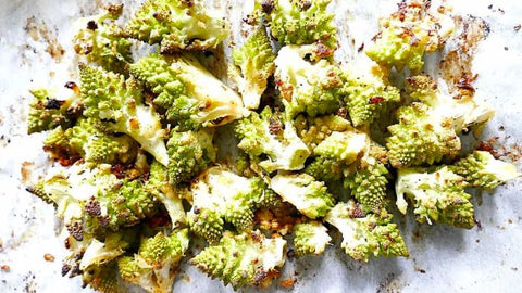 Garlic Lemon Roasted Romanesco