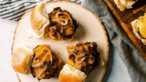 Smash Burger Sliders with Grilled Onions Recipe