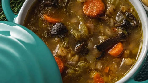 Wild Mushroom and Barley Soup Recipe