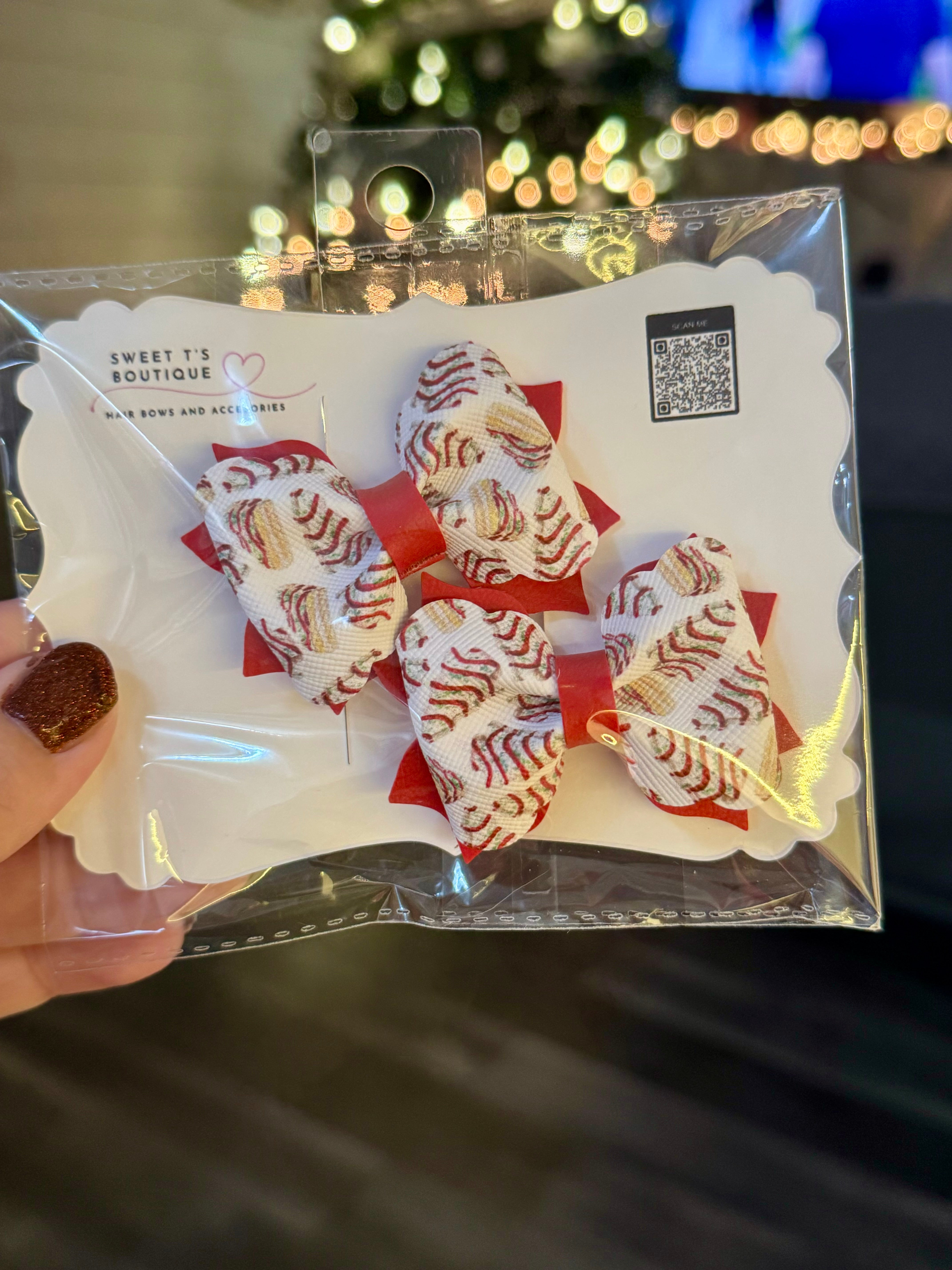  Small Poppy Christmas Tree Cake Piggies