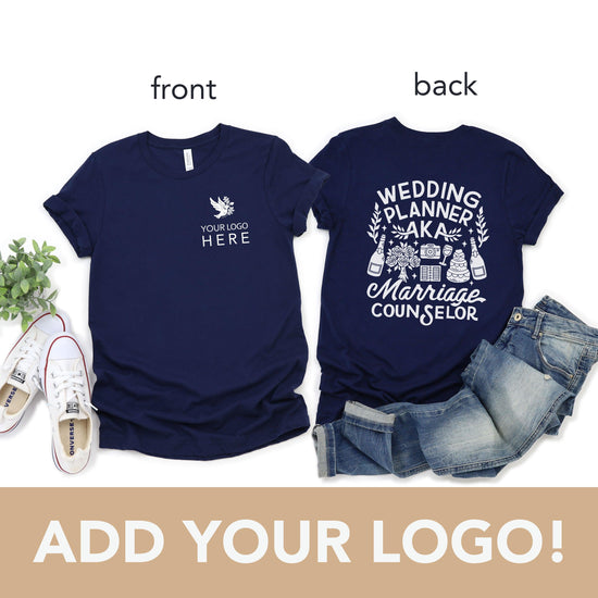 Custom Logo Wedding Planning Shirt - Event Planning Team Tshirts – Oaklynn  Lane