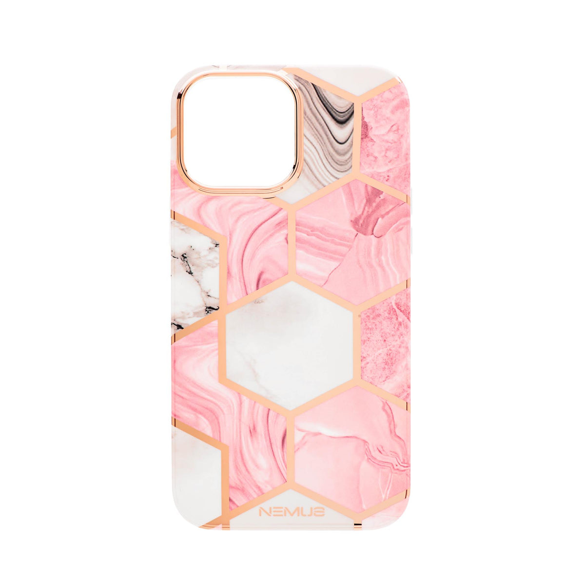 Iphone 13 Pro Max Hex Marble Pink Rose Gold Nemus