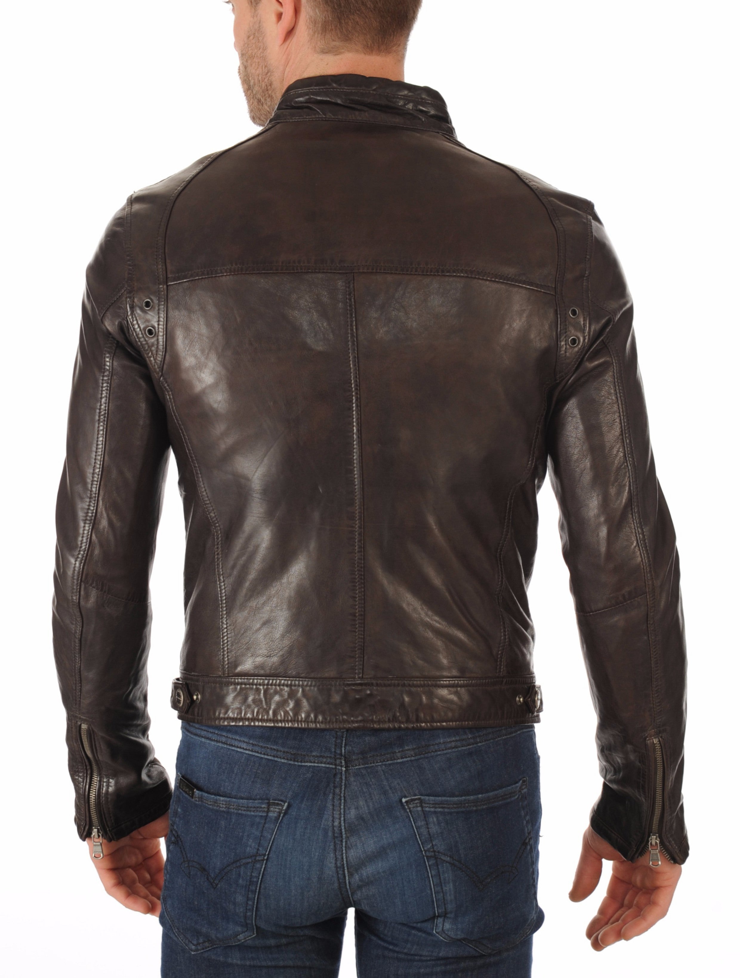 Levi Men's Leather Jacket (Real Leather) #547