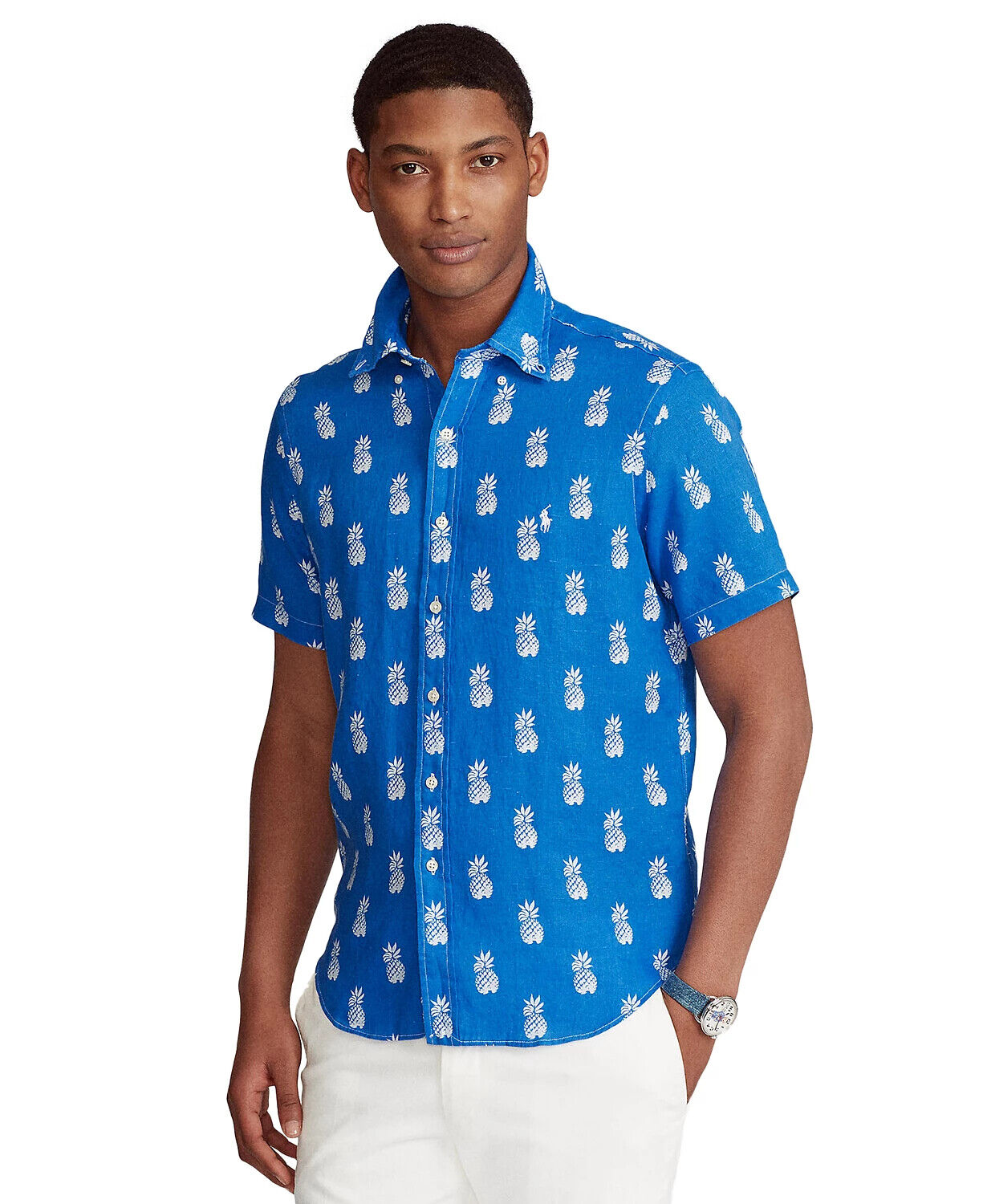 Polo Ralph Lauren Classic Fit Linen Pineapple Print Shirt – SoulmatesBoutiki