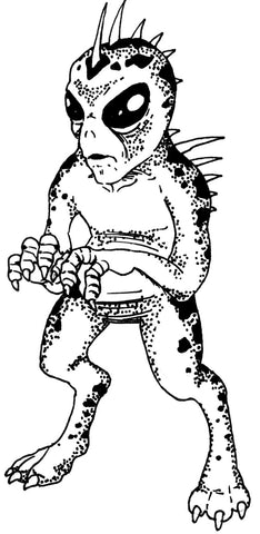 Graphic depiction of Chupacabra by LiCire on Wikipedia. 