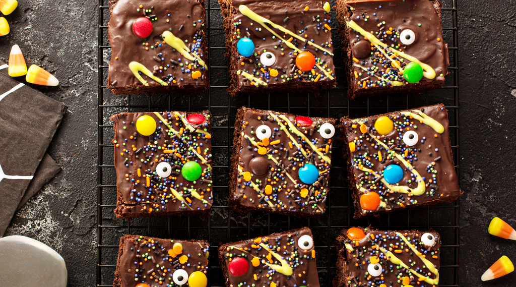 candy and coffee brownies