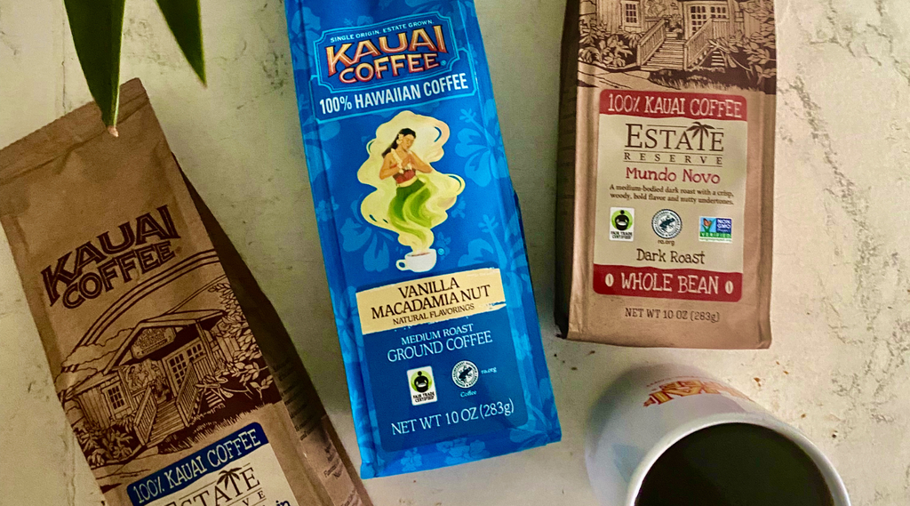 kauai coffee ground and whole bean coffees