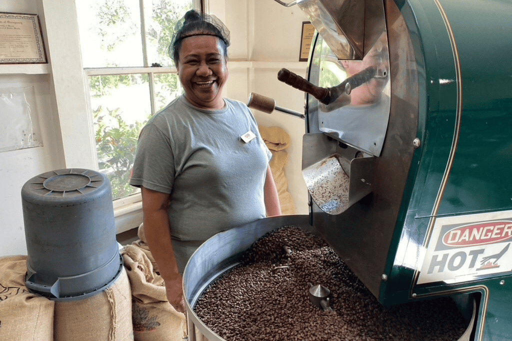 Wailani Roasting at the Visitor Center