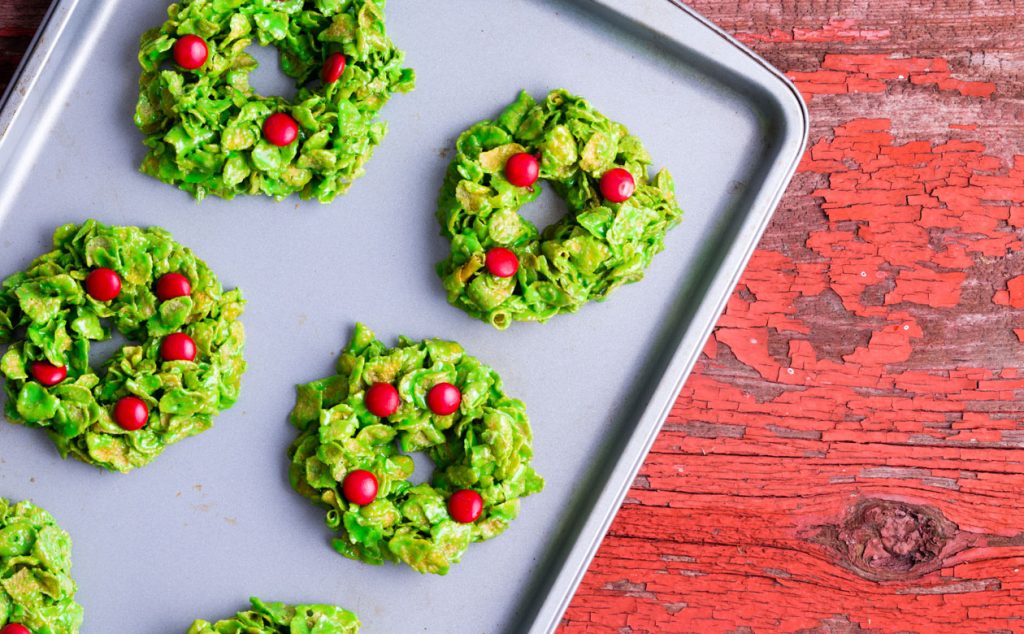 cornflake wreath cookies pair wonderfully with Kauai Coffee. Make a batch to share with friends and 'ohana. 