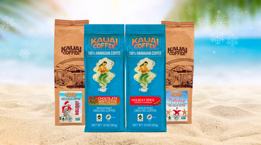 kauai coffee holiday blends and flavored coffee