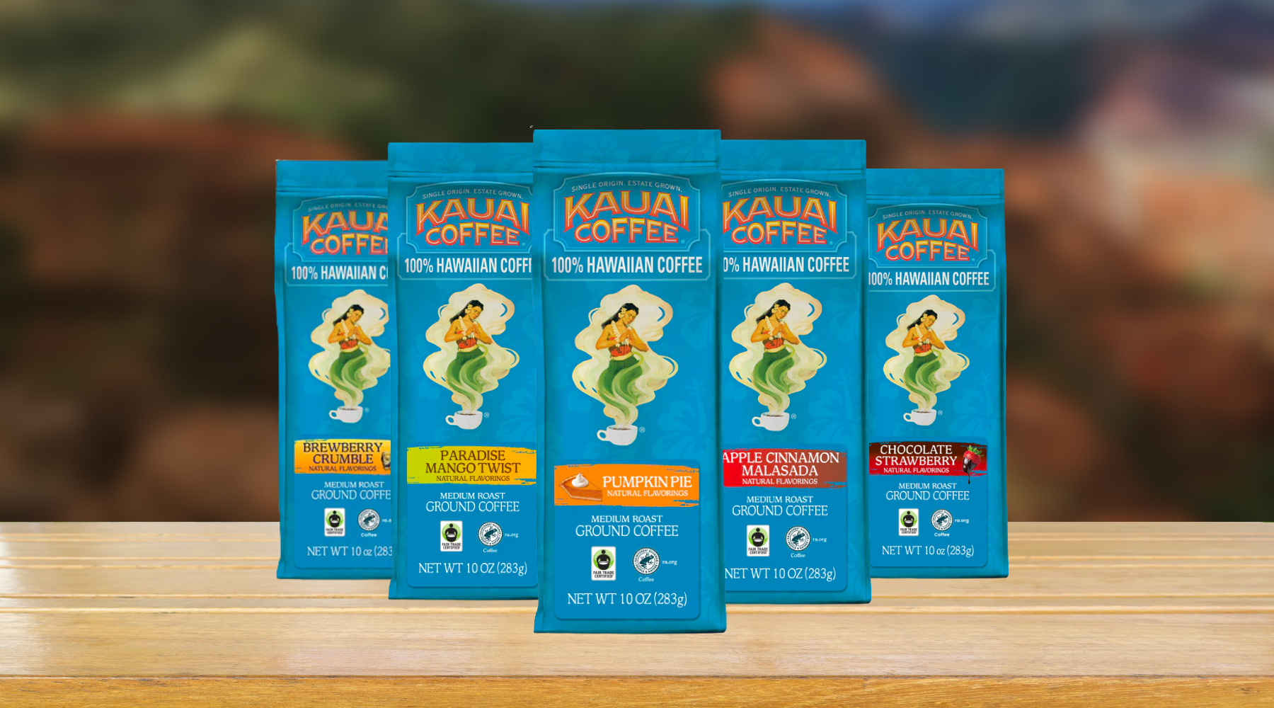 kauai coffee hawaiian hula collection flavored coffee