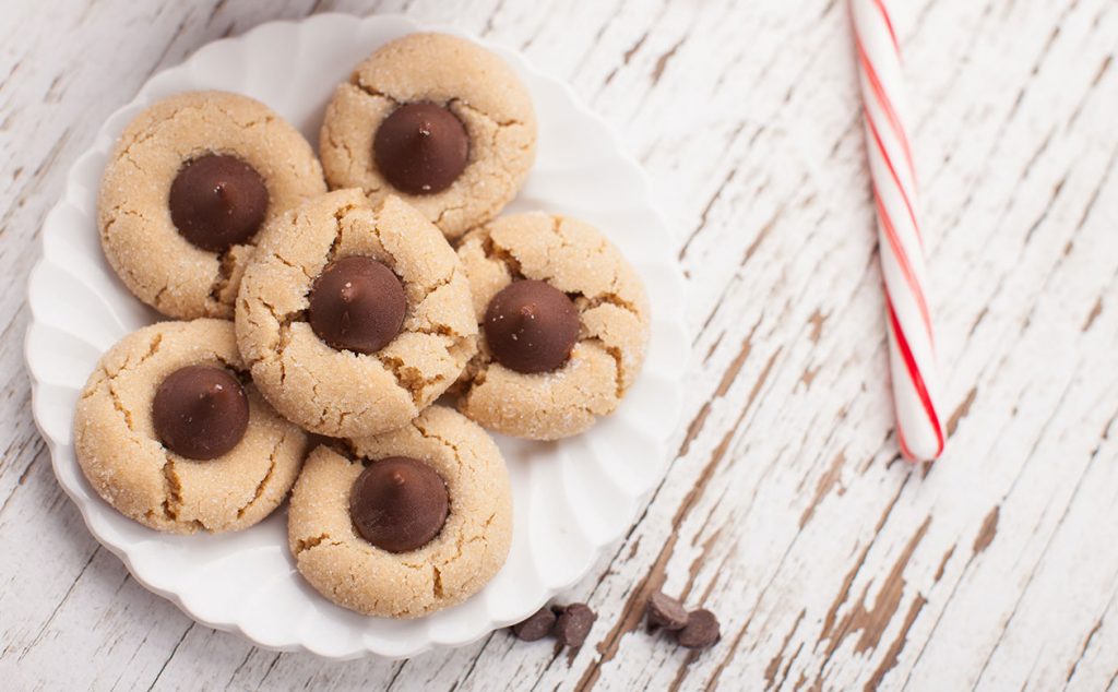 peanut butter blossom cookies were a popular submission in the kauai coffee ohana cookie recipe exchange 