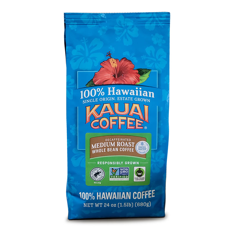 Swiss Water Decaf - Medium Roast - 100% Hawaiian