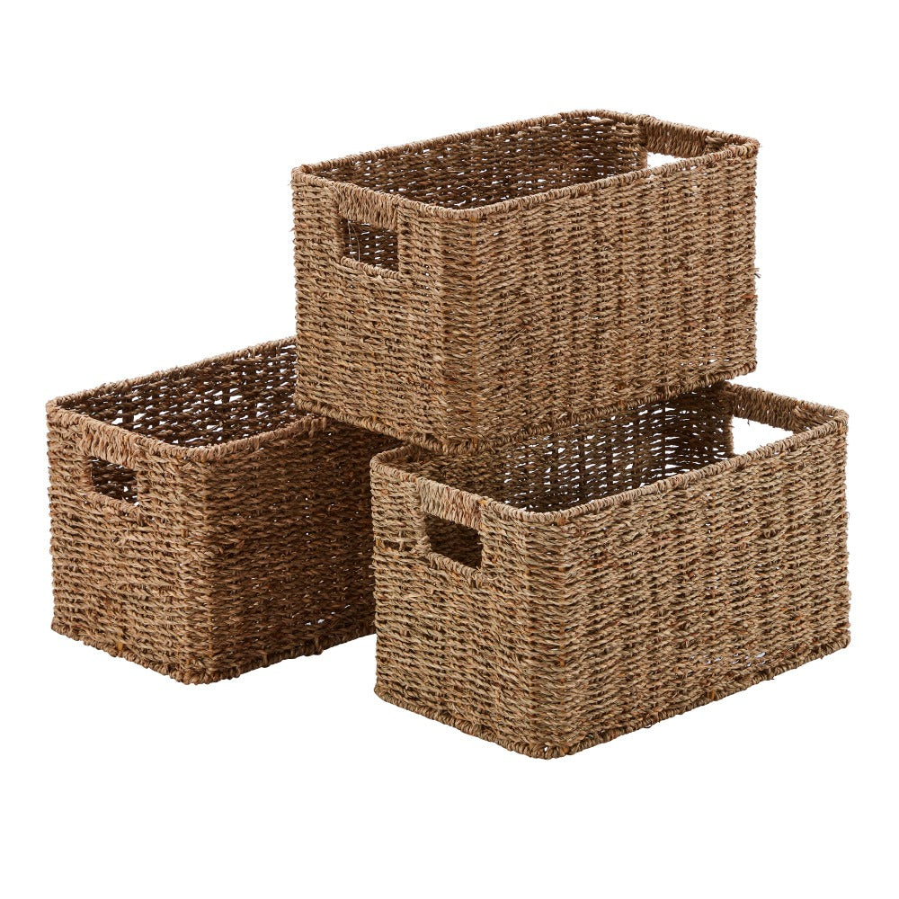 Wovenhill Set of 3 Seagrass Storage Baskets