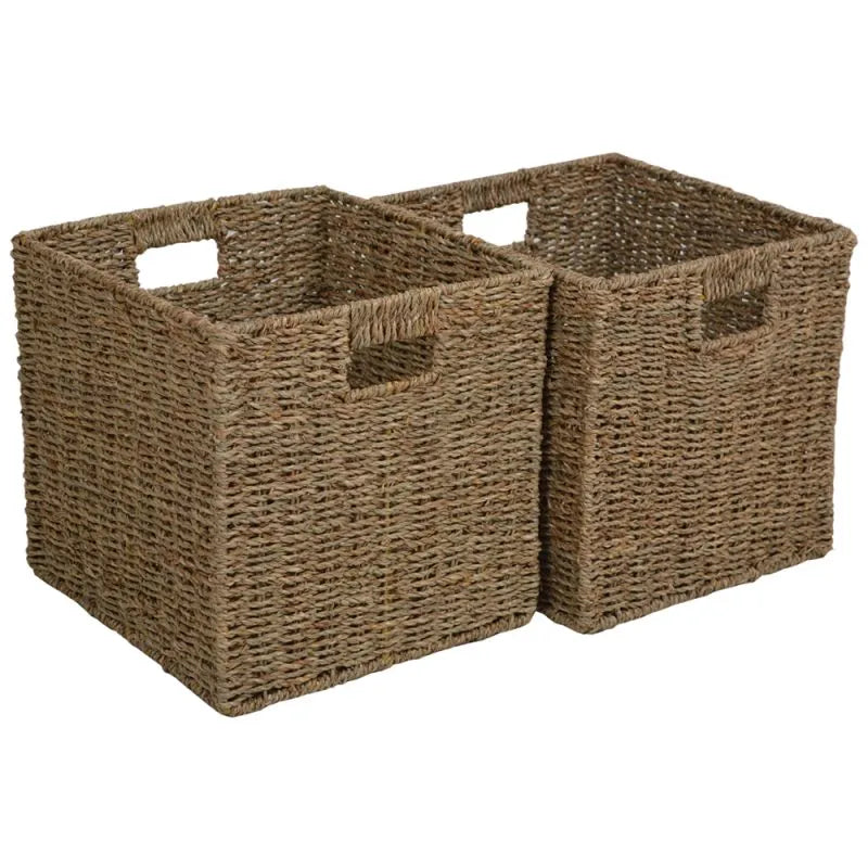Wovenhill Seagrass Square Storage Baskets - Set of 2
