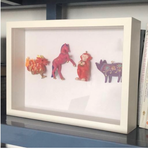 Zodiac animals framed