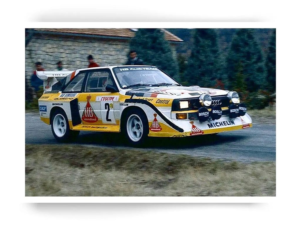 Audi Quattro S1 Röhrl & Geistdörfer Down Rallye Monte-Carlo 1986