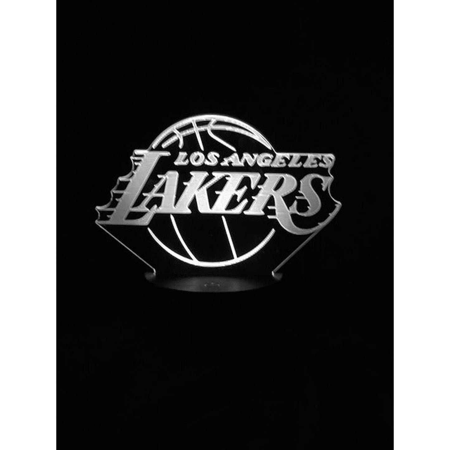 Los Angeles Lakers 3D LED Night-Light 7 Color Changing Lamp w/ Touch Switch