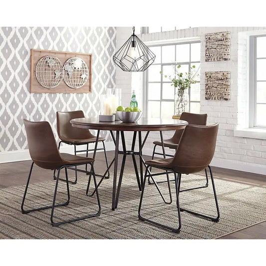 ashley wrought iron dining table