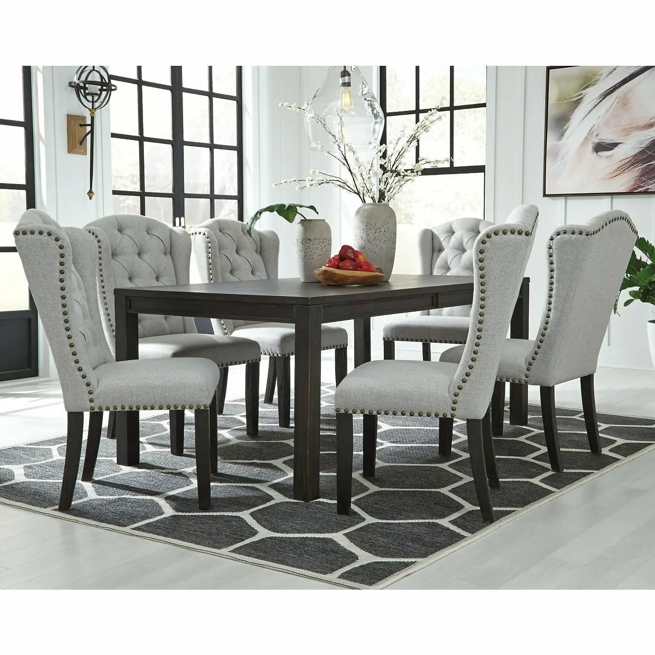 ashley furniture dining table grey