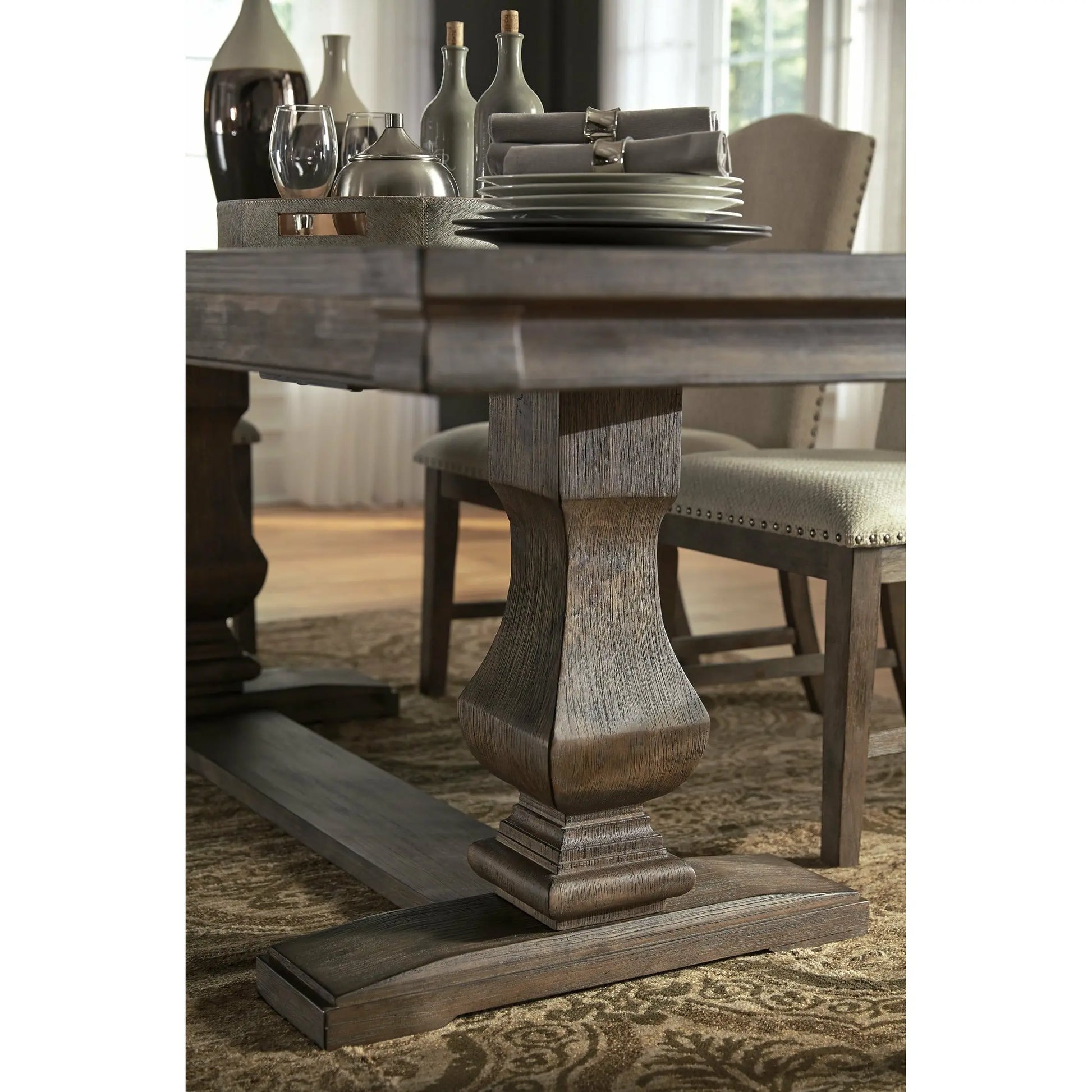 ashley dining table and 6 chairs