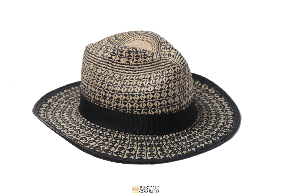 Colorfull Straw Hats - Wayuu Hat Handwoven - Purple / Medium 22.5-23”